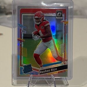 2023 Panini Donruss Optic Rashee Rice Rated Rookie Prizm. Kansas City Chiefs